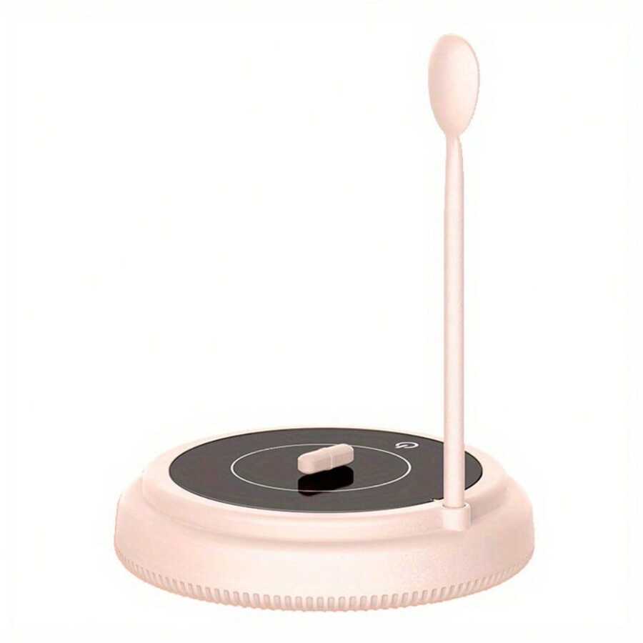 1只電動咖啡攪拌器,磁浮自動攪拌杯,便攜電動攪拌杯,水杯牛奶杯,usb充電（不含杯子） - 粉色 - 查看 1