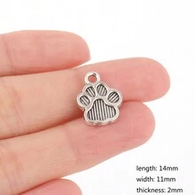 10入組可愛的diy項鍊吊墜-狗貓兔造型,適用於珠寶製作的手工材料配件 - 動物吊墜 - 查看 7