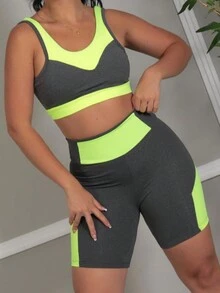 Women Sports Sets - 灰色 - 查看 2
