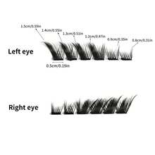 Acorntech Self Adhesive Fox Style False Eyelashes, Cluster, Segmented, Thick, Curly, Natural And Soft For Beginners, No Glue And No Remover Needed - Black - View 7