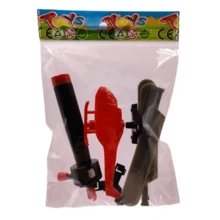 1入/組塑料手柄拉升動力螺旋槳飛機玩具,隨機顏色飛盤玩具適用於青少年,戶外娛樂 - 彩色 - 查看 6