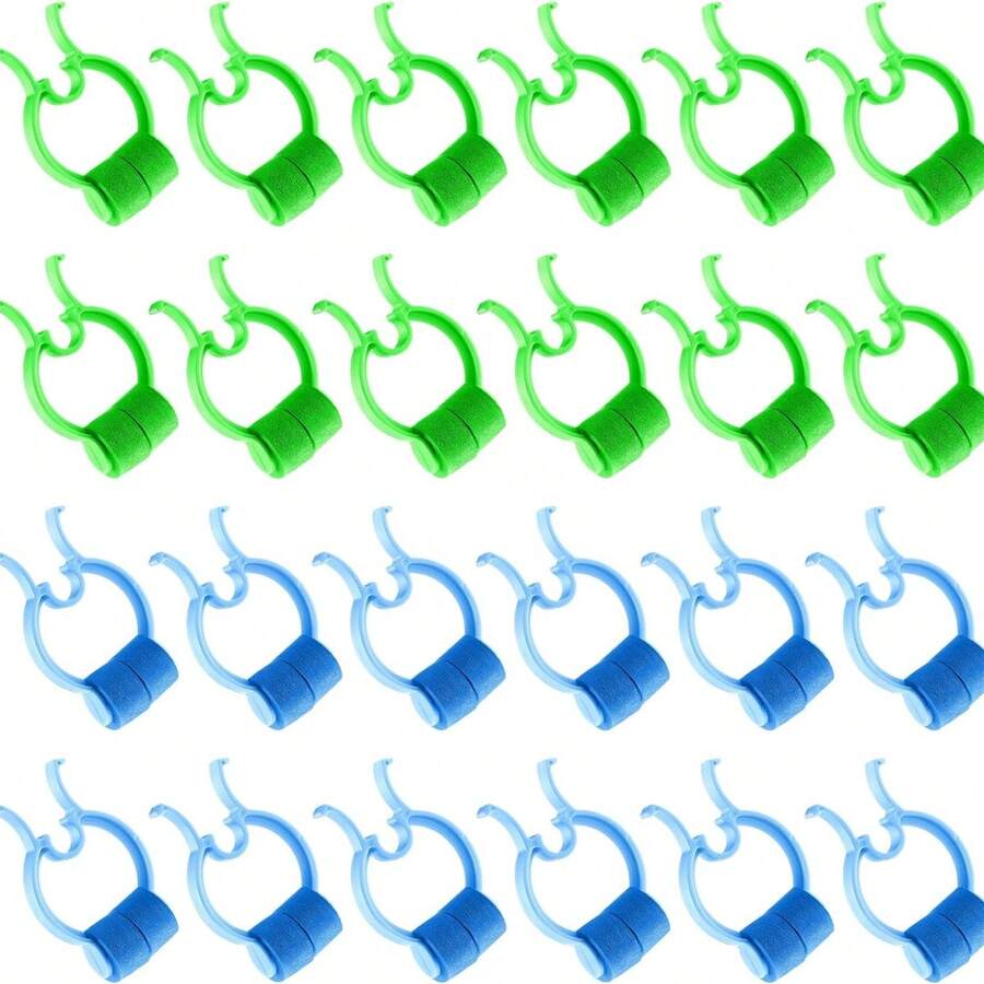 24入組鼻夾,止鼻血塞塞鼻夾套裝,可防止打鼾和意外情況,適用於游泳（綠色,藍色） - 綠色 - 查看 1