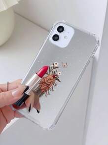 1pc Heart Daisy Pattern Shockproof Soft Phone Case Compatible With IPhone 16 Pro Max/16/16 Pro/16 Plus/15/15 Pro Max/15 Pro/11/12/13/14 Pro Max/11 Pro/11 Pro Max/12 Pro/12 Pro Max/13 Pro/13 Pro Max/14 Pro/14 Pro Max - Multicolor - View 3