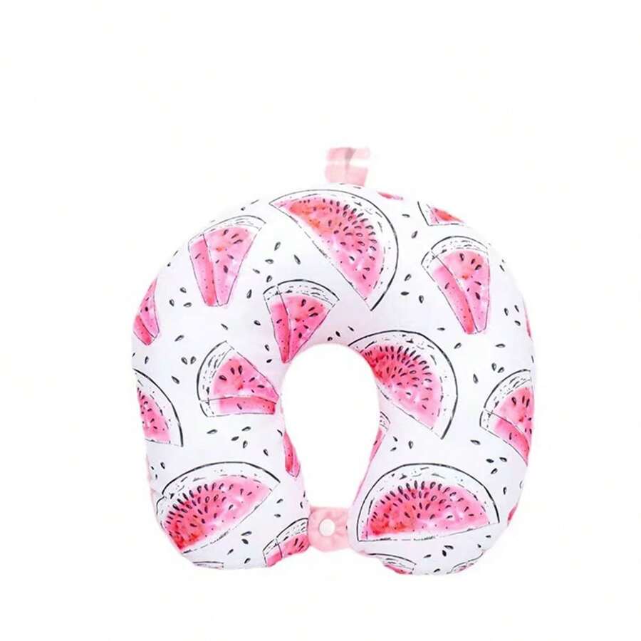 新款u型頸枕,提供飛機、旅行、辦公室和汽車用的頸部支撐 - 粉色 - 查看 1