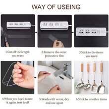 60片/盒透明不沾粘双面胶,高黏度无痕(红盒装) - 紅色 - 查看 3