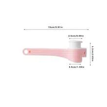 1入/4入組食品封口袋夾,帶倒口的食品封口夾,廚房薯片袋夾,塑料瓶蓋封口夾,廚房食品收納組織 - 粉色 - 查看 2