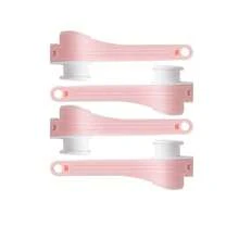 1入/4入組食品封口袋夾,帶倒口的食品封口夾,廚房薯片袋夾,塑料瓶蓋封口夾,廚房食品收納組織 - 粉色 - 查看 9