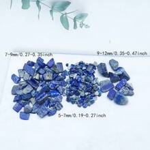 100g/Bag Natural Asymmetric Blue Goldstone Crystal Gravel & Demagnetize Stone Particles For Landscape, Aquarium, And Fish Tank Decorations, Pet Products - Blue - View 2