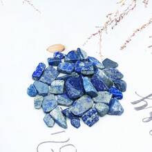 100g/Bag Natural Asymmetric Blue Goldstone Crystal Gravel & Demagnetize Stone Particles For Landscape, Aquarium, And Fish Tank Decorations, Pet Products - Blue - View 5