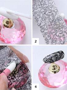 FULL BEAUTY 1 件铝箔转移凝胶超粘胶水适用于铝箔美甲透明抛光半永久性清漆印花美甲包装