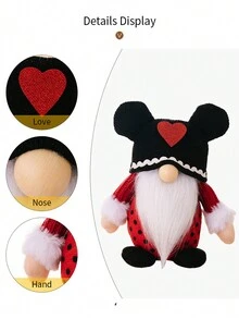 1pc Valentine'S Day Cartoon Doll, Couple Decoration Suitable For Valentine'S Day Couple, Romantic Present - Multicolor - View 8