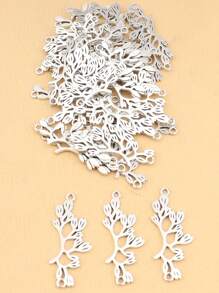 30入組合金材質熱門珠寶diy連接器,雙孔設計適用於耳環/項鍊/吊墜 - A4645 - 查看 4