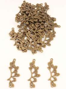 30入組合金材質熱門珠寶diy連接器,雙孔設計適用於耳環/項鍊/吊墜 - A4645 - 查看 8