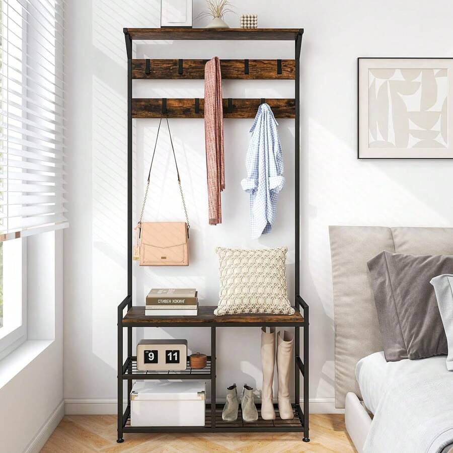 Giá treo áo Trang trí Halloween Trang phục Halloween Trang trí mùa thu Trang trí lễ hội - màu nâu - Xem 1