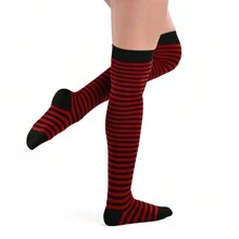 Medieta Acrylan Rayada - Rojo - Ver 5