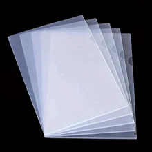 30pcs L-Shaped File Folders & Envelopes A4 Document Folders, Plastic File Folders - White - View 1