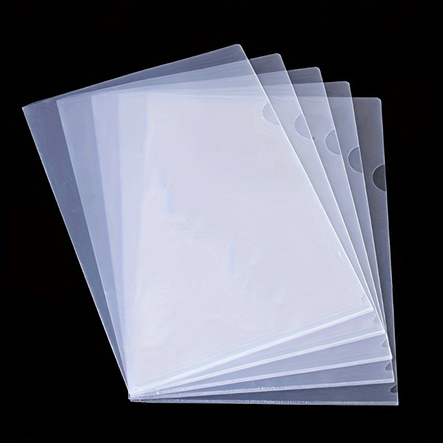 30pcs L-Shaped File Folders, A4 Document Envelopes, Plastic File Folders, Plastic Envelope File Folders,Back To School,School Supplies