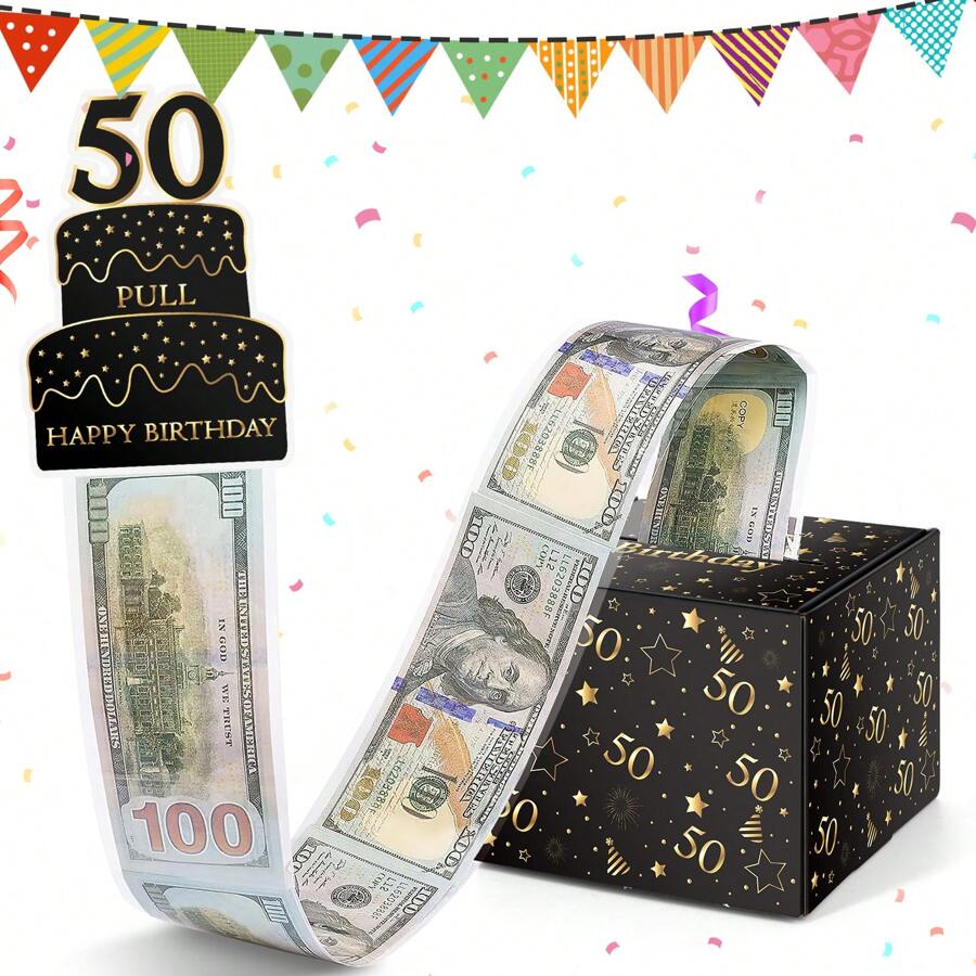 Diy Money Pulling Gift Box For Birthday Surprise, Fun Cash Gift Box