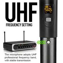 LMBGM X7 Không dây Máy vi âm , Với Dội lại Và Tấn Điều chỉnh , Thích hợp Đối với Hát TV , KTV , Điện thoại di động , Máy tính , Không dây Máy vi âm Hệ thống - màu đen - Xem 6