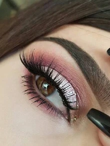 10對/套人造纖維3d效果濃密假睫毛各種款式大容量,柔軟自然 - 濃密款 - 查看 6