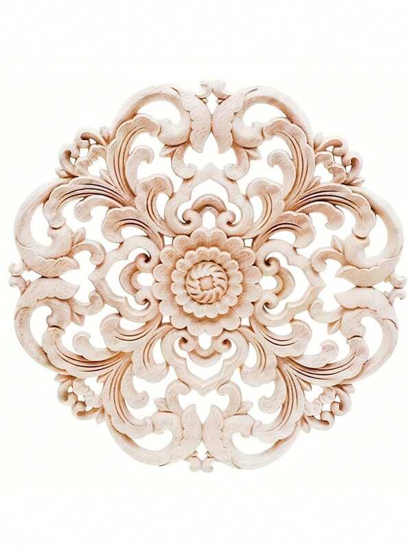 1 Pezzo Intarsi In Legno Scolpiti, Fai-da-te Porte Letto Per Mobili Non Verniciati O Modanature Di Armadi