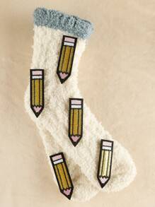 Diy裝飾用刺繡貼布,可熨式,鉛筆設計,5入組,適用於服裝/帽子 - 彩色 - 查看 4