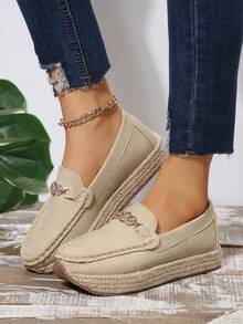 女士運動鞋 - 米色 - 查看 2