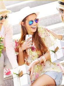 Meching 10入組8件伴娘禮物盒,尺寸為8 X 8 X 4英寸,附帶8張牛皮紙禮物標籤、8支塑料尤加利葉花莖、1盒彩色紙屑填充物和1條麻繩 - 白色 - 查看 6