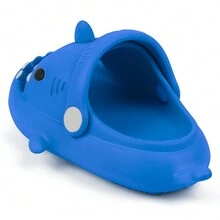 Girls Shark Slippers Boys Summer Cloud Sliders Sandals Cute Soft Lightweight Anti-Slip Beach Pool Shower Shoes Indoor Outdoor - 寶藍色 - 查看 5