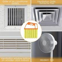 1包迷你百葉窗清潔器百葉窗,帶有7個可拆卸的超細纖維套管,適用於空調家用小工具,汽車通風口,風扇百葉窗 - 黃色 - 查看 3