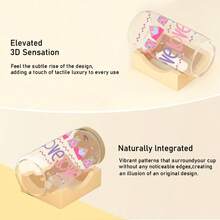 1 件情人节设计 UV DTF 杯套，适用于 16 盎司玻璃杯，UV DTF 杯套，适用于玻璃杯，杯子包装，杯子玻璃贴纸，杯贴花 UV 转印贴纸，适用于杯子防水贴纸盒 - 粉色 - 查看 6