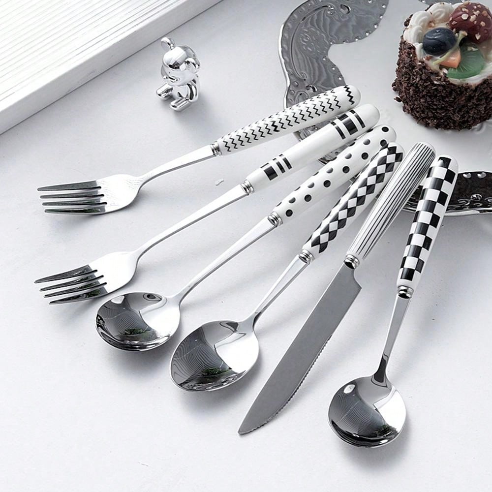 Black & White Pattern Tableware One Piece (Option A/B/C/D/E/F/G/H/I