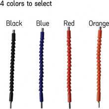 2pcs Flexible Drill Bit Extension From Any Angle,Super Bit Screwdriver Flexible Bends And Twists 360 Degrees,Bendable Superbit Tool Shaft - Black - View 4