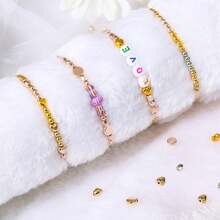 2160入組金色間隔珠套件,圓星金珠用於手鍊製作（金色,銀色,玫瑰金,kc金） - 2160pcs - 查看 6