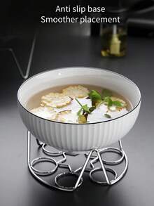 1入不銹鋼蒸蛋架料理工具,高低腳水分離蒸架,多功能廚房蒸架 - 銀色 - 查看 4