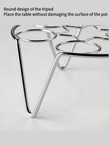 1入不銹鋼蒸蛋架料理工具,高低腳水分離蒸架,多功能廚房蒸架 - 銀色 - 查看 6