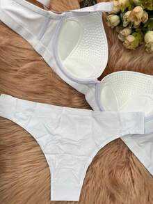 Women Bra & Panty Sets - White - View 3