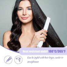 18入組剪式髮絲工具包,20英寸閃爍髮絲插夾式擴充,耐高溫仙女級閃亮髮絲,炫麗髮飾女士女孩專屬 - 玫瑰紅 - 查看 7