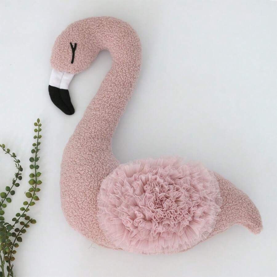 Newborn Photography Props Pink Flamingo Posing Pillow Baby Shooting