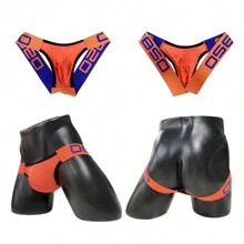 Quần lót lọt khe gợi cảm cho nam Jockstrap, quần lót lưới, quần lót bikini, quần lót thoáng khí cho nam, quần lót dây chữ G, quần lót nam màu cam - trái cam - Xem 7