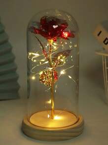 Hoa hồng Ly Mái vòm Đồ trang trí Với cơ sở , Ngày lễ tình nhân Qủa tặng Cho bạn trai Hoặc Bạn gái , Quà sinh nhật , Creative Qủa tặng , Hoa nhân tạo Trưng bày - Đỏ - Xem 1