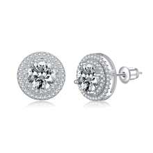Yanxyad Shiny Big  Brick Stud Earrings For Women Man - round - View 10
