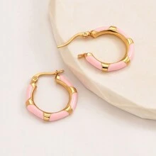 Aretes De Aro - Multicolor - Ver 16