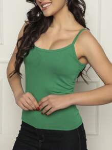 Women Tank Tops & Camis - Green - View 4
