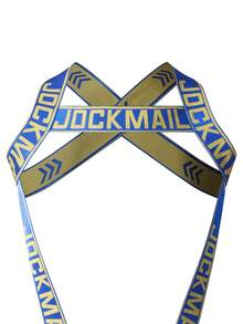 Jockmail Shoulder Strap 2-In-1 Jockstrap & Briefs For Men, Sexy Sporty Underwear - Blue - View 5
