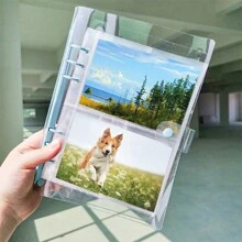 10入組 A5 透明pp活頁裝訂內芯插頁,3/5/7英寸6孔裝訂相簿貼紙收納 - 無色 - 查看 6