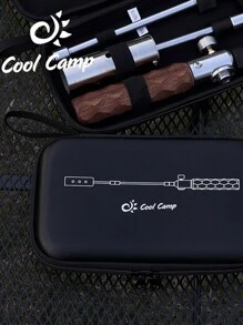 1 件戶外露營噴槍收納袋,便攜式 Eva 防撞配件包,適用於露營燒烤點火器 - 黑色 - 查看 1