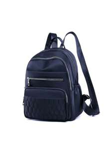 Women Fashion Backpacks - Navy Blue - View 2