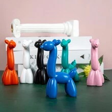 1 件树脂工艺气球鹿雕像家居装饰适用于客厅和入口处最佳礼物