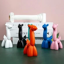 1 件树脂工艺气球鹿雕像家居装饰适用于客厅和入口处最佳礼物